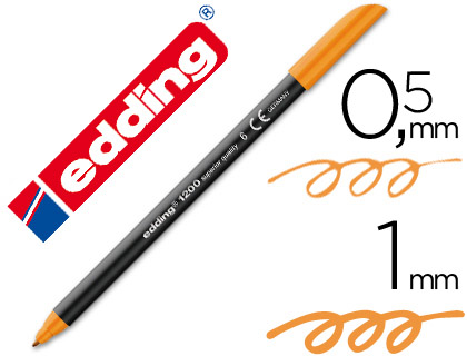 Rotulador edding 1200 tinta naranja